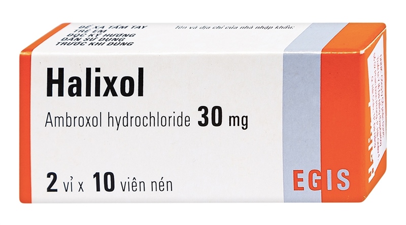 Halixol - Ambroxol hydrochloride 30mg (H*2vỉ*10viên) - Hungary