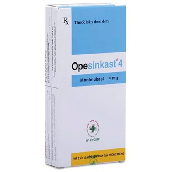 Opesinkast 4 (Montelukast 4mg) (Hộp 3 vỉ x 10 viên) - OPV