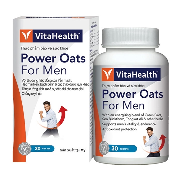VitaHealth Power Oats For Men (Lọ 30 viên) - USA