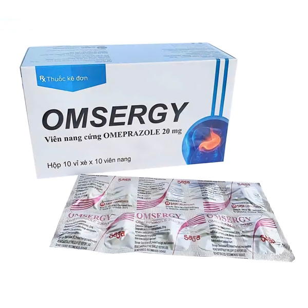 Omeprazol 20mg (OMSERGY) (H*10vỉ xé*10viên) - Ấn Độ