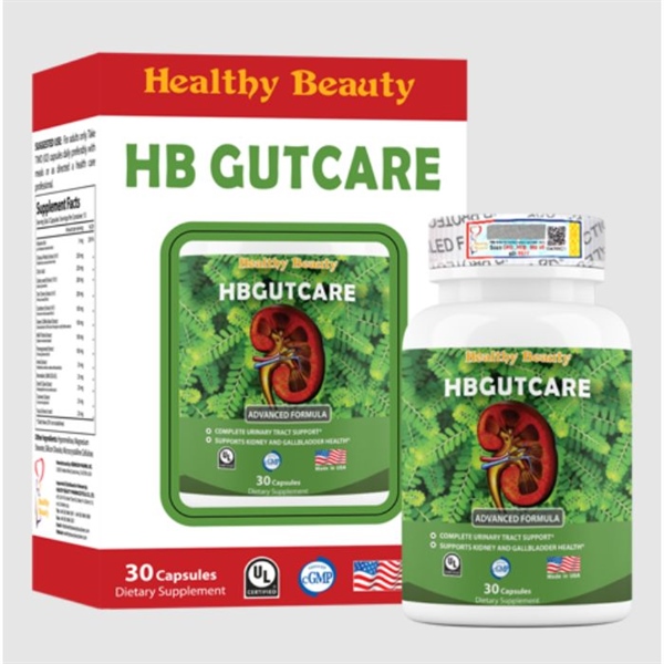 HB Gutcare (Cân bằng Acid Uric, phòng ngừa bệnh gút) (Lọ 30 viên) - USA