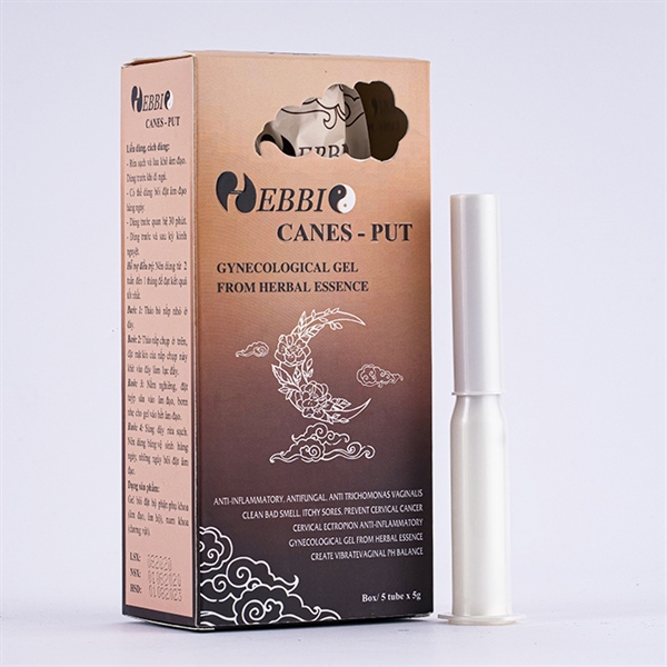 Hebbi Canes - Put (Gel bôi đặt phụ khoa tinh chất thảo mộc) (H*5tub*5g) - Alba