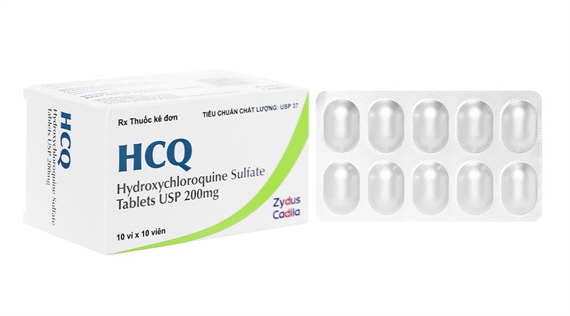 HCQ (Hydroxychloroquine Sulfate 200mg) (H*10vỉ*10viên) - India