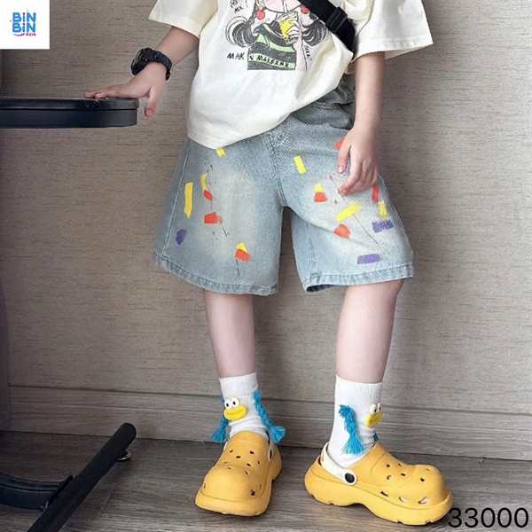 33000-Quần lửng 3 màu vàng cam tím