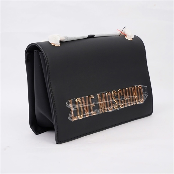 Túi Moschino đen sz25 KG+