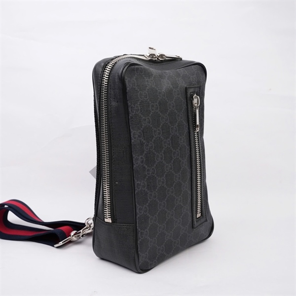 Túi GG đeo chéo đen (478325-498879) sz26 (MV) KG+