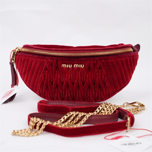 Túi Miu Miu đỏ sz23 (MV) KG+