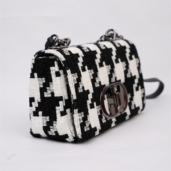 Túi Dior trắng phối đen sz20 (TL) KG+