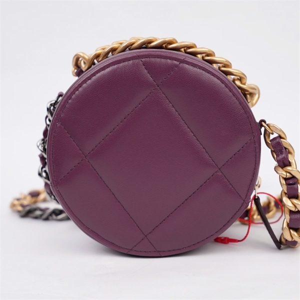 Túi Chanel tím tròn (30567908) sz12 (MV) KG+