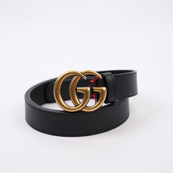 Thắt lưng GG đen 3cmx105cm (MV) KG+