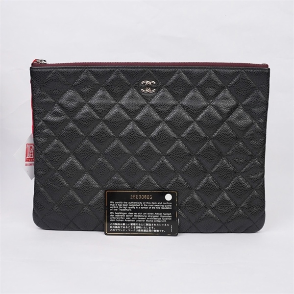 Túi Chanel Clutch đen (25690803) sz27 (MV) KG+