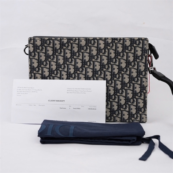 Túi Dior Clutch xám (12-BO-0224) sz27 (MV) KG+