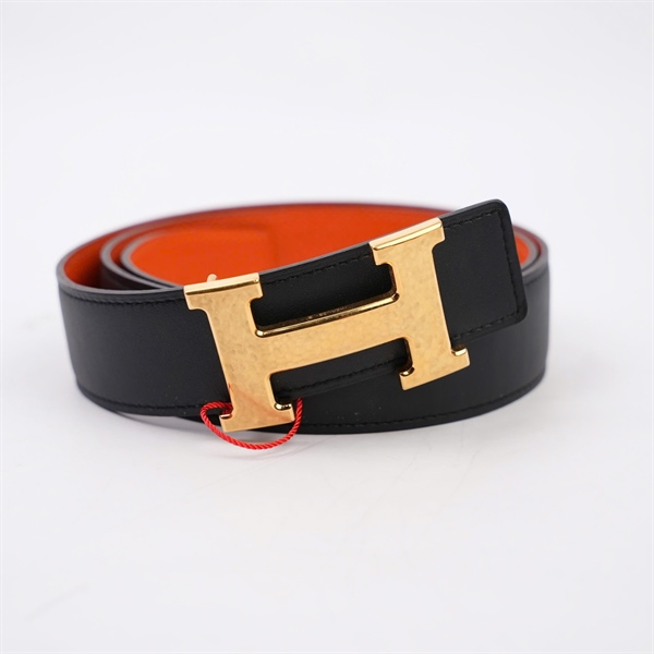 Thắt lưng Hermes đen 3cmx94cm (MV) KG+