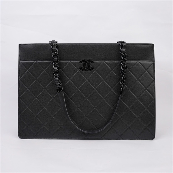 Túi Chanel Tote đen ((30991608) sz37 KG+
