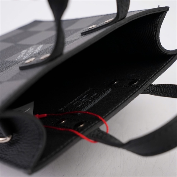 Túi LV Sac Plat XS ô vuông đen sz16 (MV) KG+