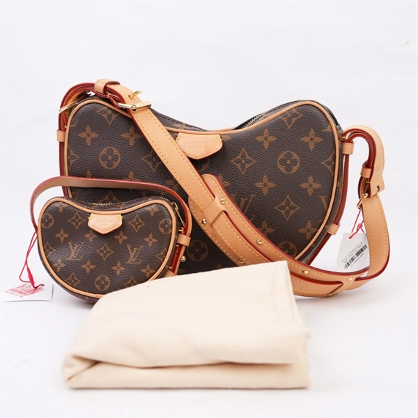 Túi LV Croissant hoa nâu kèm ví sz24 (MV) KG+