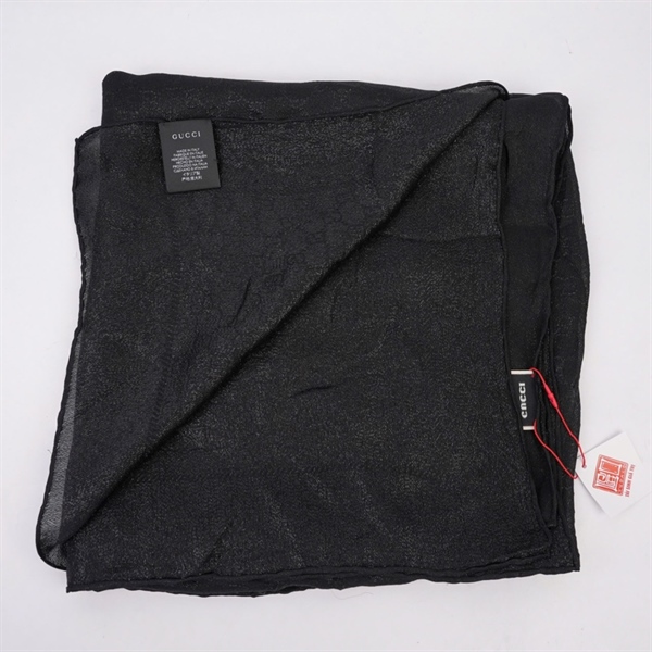 Khăn GG đen ánh kim (MV) KG+