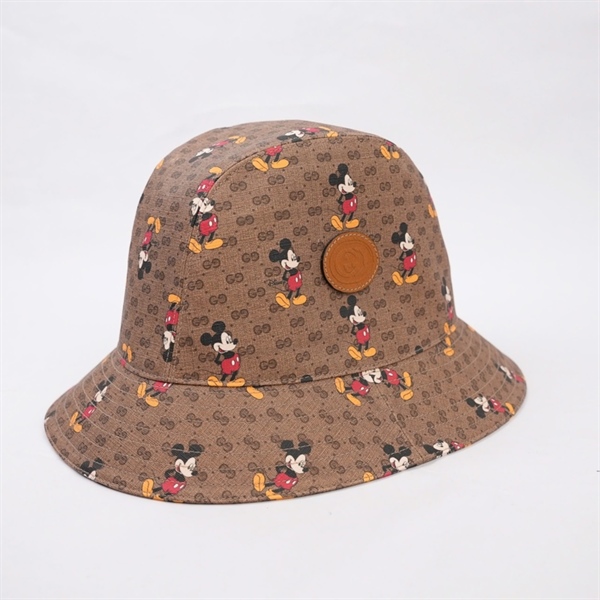 Nón GG nâu in hình cartoon szL rộng 30cm KG+