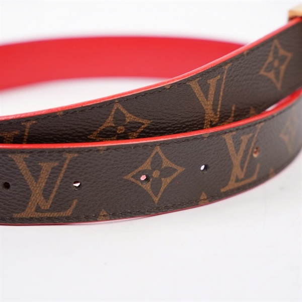 Thắt lưng LV hoa nâu 3cmx96cm (MV) KG+