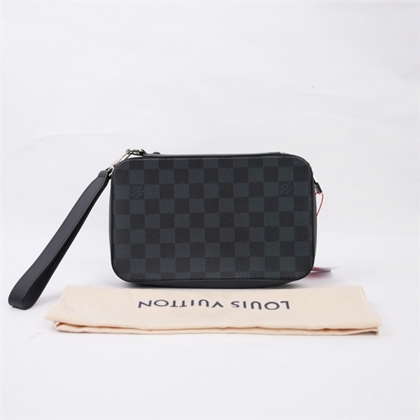 Túi LV Clutch ô vuông đen (CA0177) sz22 (MV) KG+