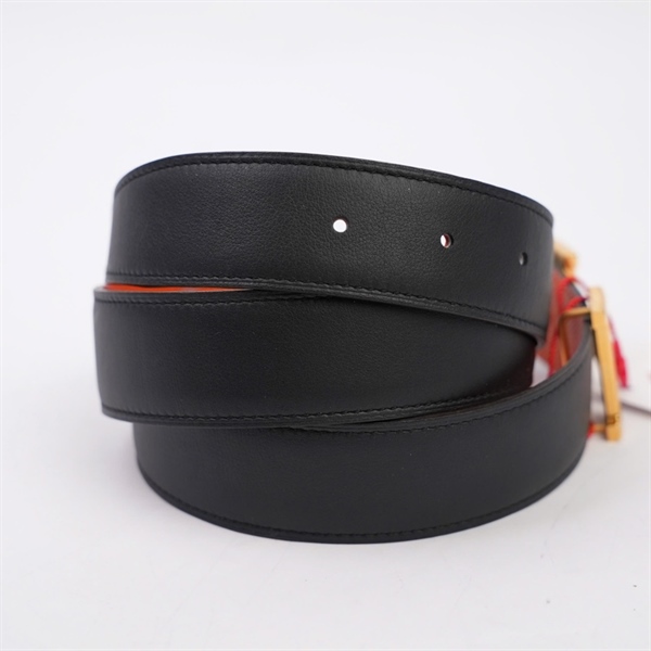 Thắt lưng Hermes đen 3cmx94cm (MV) KG+