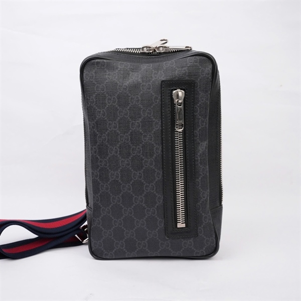 Túi GG đeo chéo đen (478325-498879) sz26 (MV) KG+