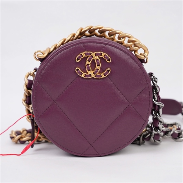 Túi Chanel tím tròn (30567908) sz12 (MV) KG+