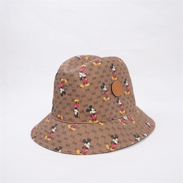 Nón GG nâu in hình cartoon szL rộng 30cm KG+