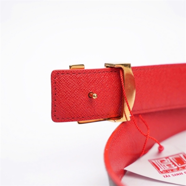 Thắt lưng LV hoa nâu 3cmx96cm (MV) KG+