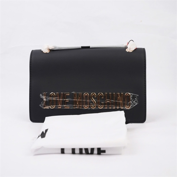 Túi Moschino đen sz25 KG+