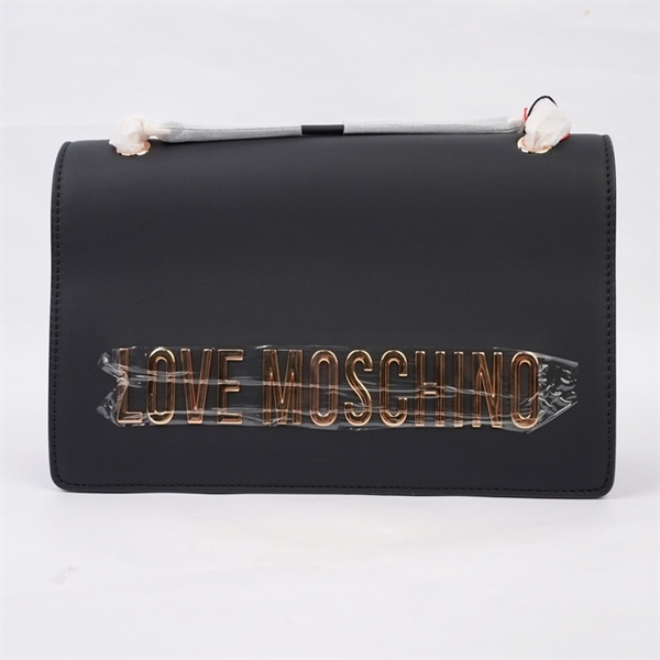 Túi Moschino đen sz25 KG+