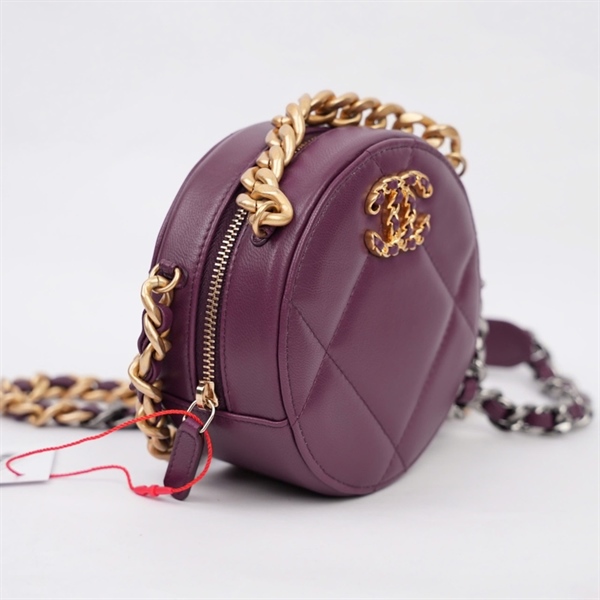 Túi Chanel tím tròn (30567908) sz12 (MV) KG+