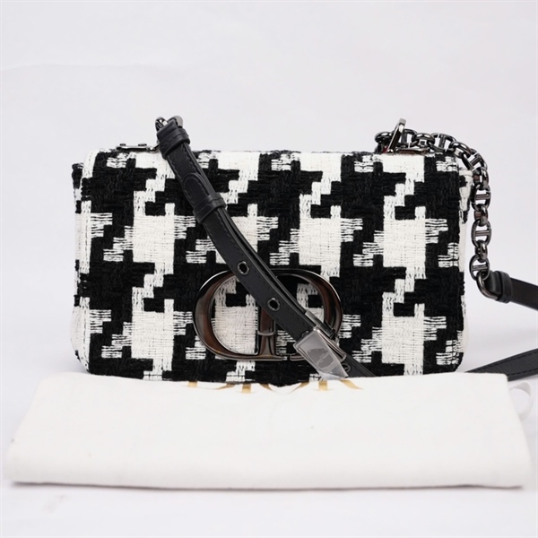 Túi Dior trắng phối đen sz20 (TL) KG+