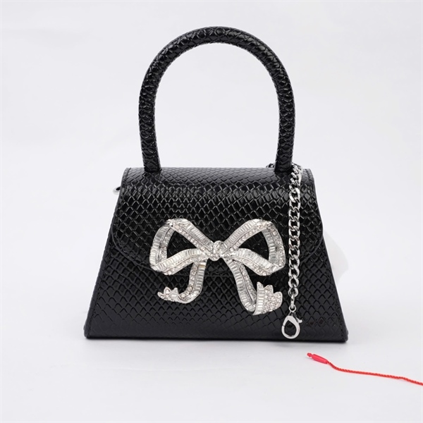 Túi Self-Portrait đen đính nơ sz14 (MV) KG+