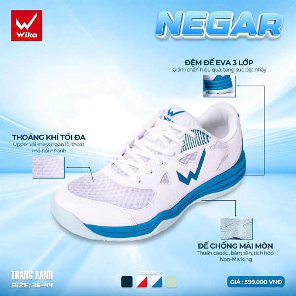 Giày Thể thao WIKA NEGAR 36=>44, 163G NY599