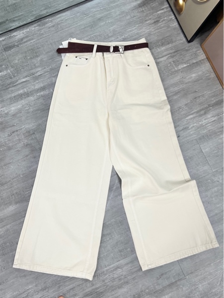 Quần bò xuông kem F302