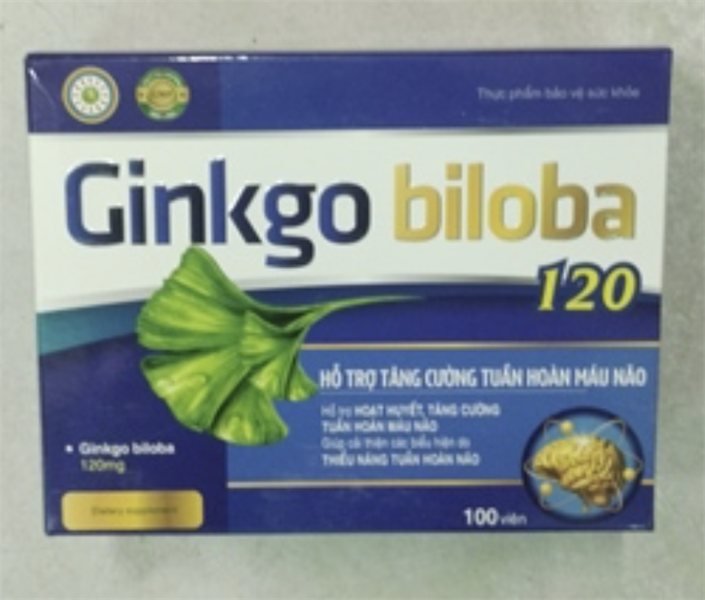 Tăng tuần hoàn não ginkgo biloba 120mg hải linh (h/100v)