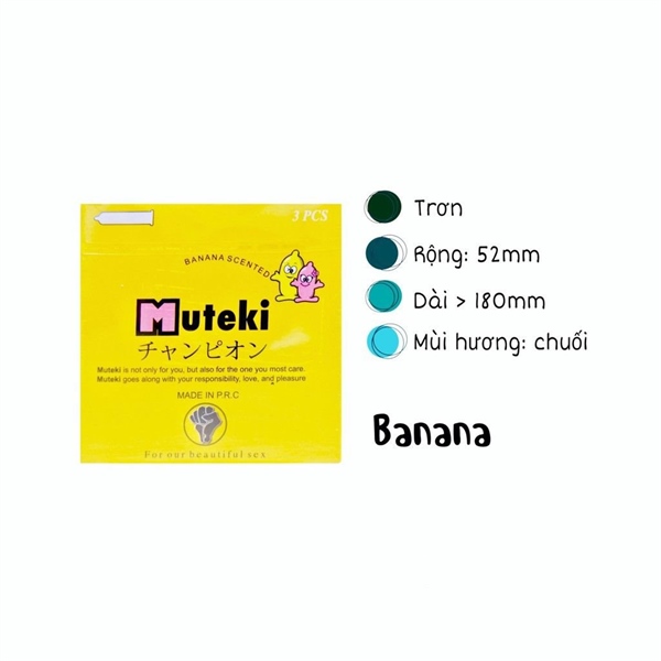 BCS vàng Muteki (Hộp 3 cái) - P.R.C/Liên Phong