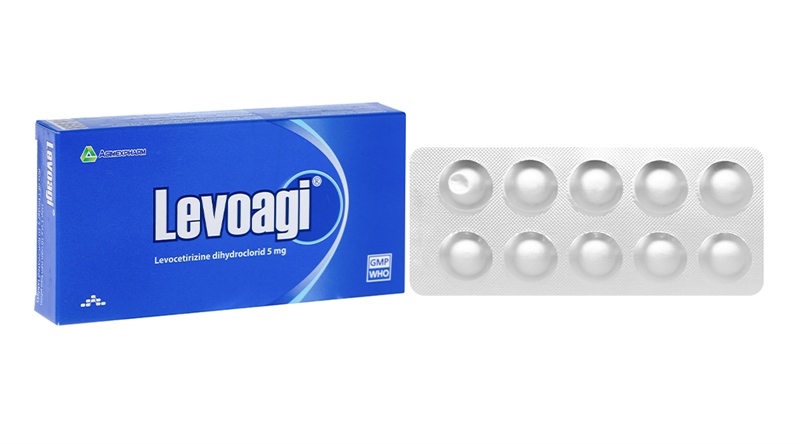 Levoagi (Levocetirizine 5mg) (Hộp 6 vỉ x 10 viên) - Agimexpharm