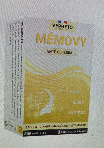 Memovy (Bổ não) (Hộp 2 vỉ x 20 viên) - Pháp/EU VISION