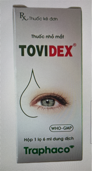 Thuốc nhỏ mắt Tovidex 6ml ( Tobramycin + Dexa) - Traphaco