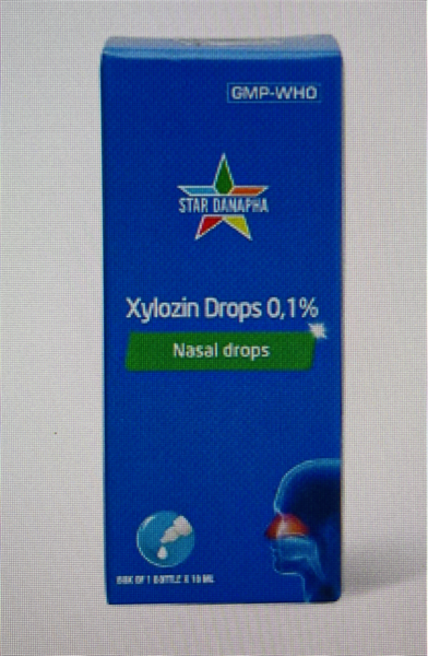 Thuốc nhỏ mũi Xylozin drops 0,1% 10ml (Cọc 10 lọ) - Danapha