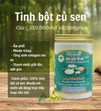 Tinh bột củ sen - 500g