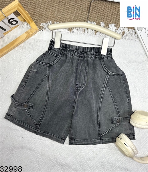 32998-Quần jeans nút bấm 2 bên