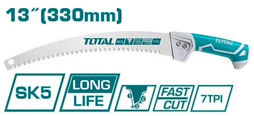 Cưa cành cầm tay lưỡi cong TOTAL - THT5113306
