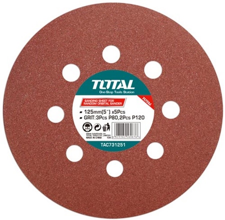 Giấy nhám tròn 125mm TOTAL - TAC731251