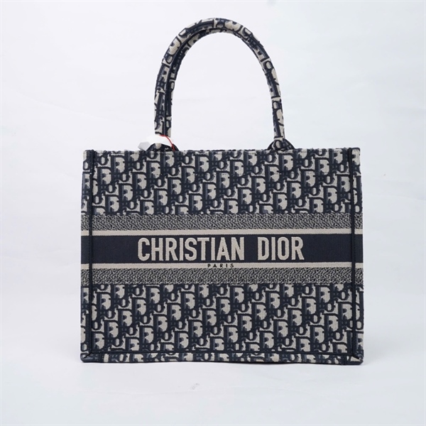 Túi Dior Tote xanh pha xám (A-T) sz35 KG+