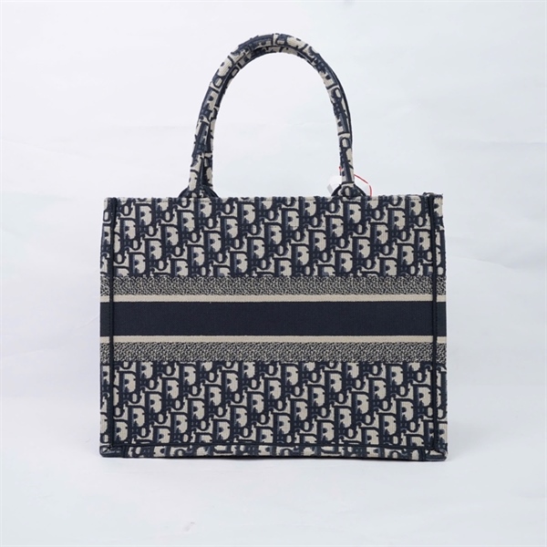 Túi Dior Tote xanh pha xám (A-T) sz35 KG+