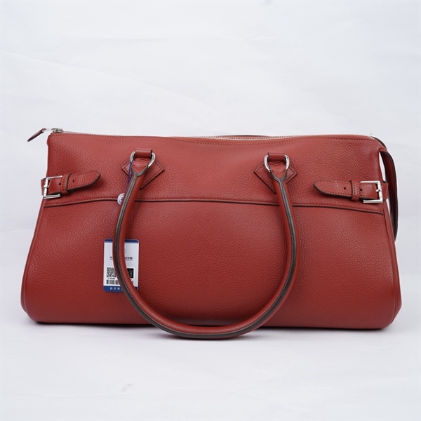 Túi Hermes đỏ nâu kèm tag xanh stamp M sz43 (A-T) KG+