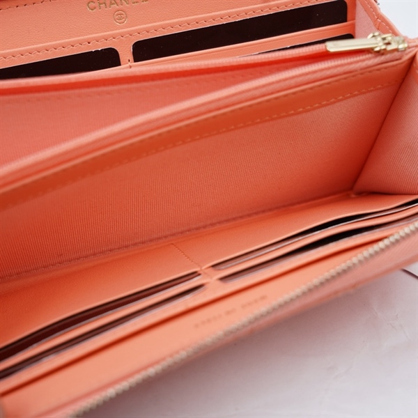 Ví Chanel cam nude (EUELA3A3) (A-T) KG+